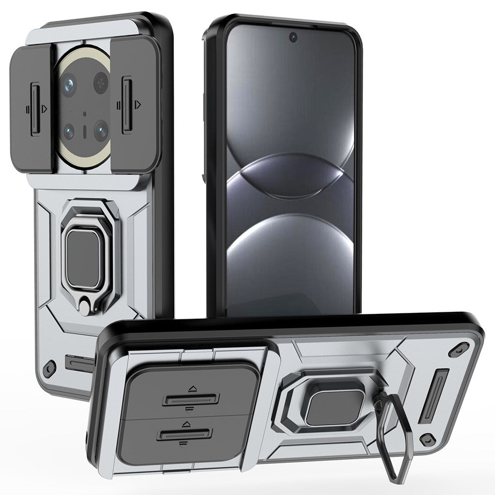 For Huawei Mate 70 Pro+ / 70 Pro Case PC+TPU Kickstand Phone Protector with Lens Cover