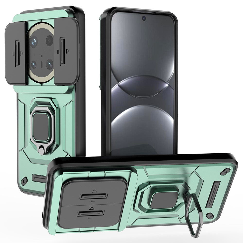 For Huawei Mate 70 Pro+ / 70 Pro Case PC+TPU Kickstand Phone Protector with Lens Cover