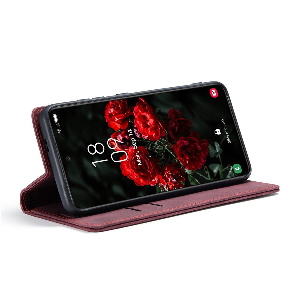 CASEME Til Samsung Galaxy S25+ Etui 013 Series Kortholder Stand Læder Telefoncover