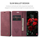 CASEME Til Samsung Galaxy S25+ Etui 013 Series Kortholder Stand Læder Telefoncover