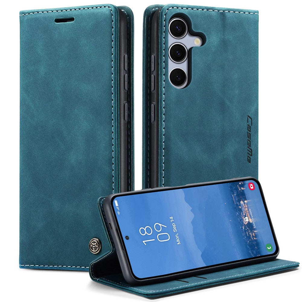 CASEME til Samsung Galaxy S25+-cover i 013-serien med kortholder, stativ og læder