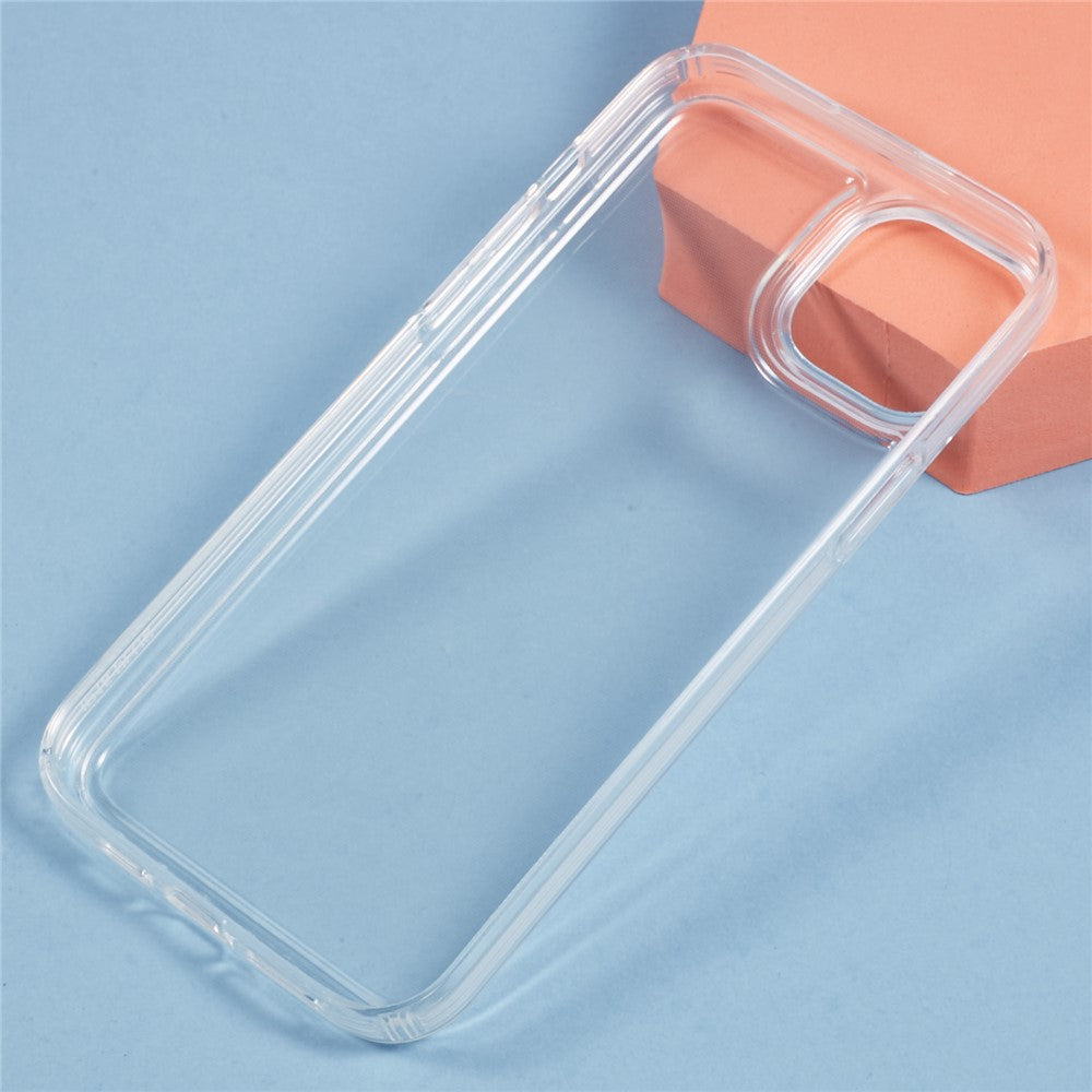 For iPhone 15 Plus Case HD Clear Soft TPU Phone Back Cover Airbag Protection