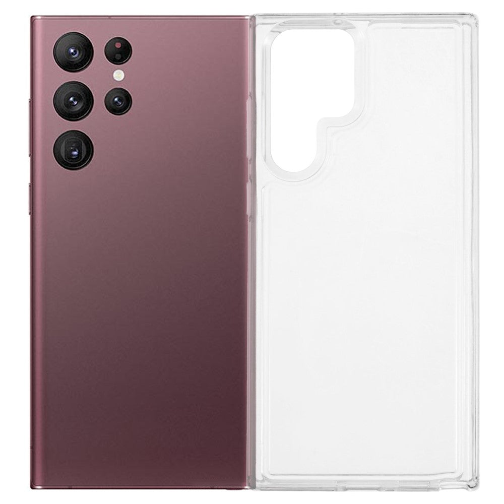 For Samsung Galaxy S22 Ultra 5G Case HD Clear Soft TPU Phone Back Cover Airbag Protection