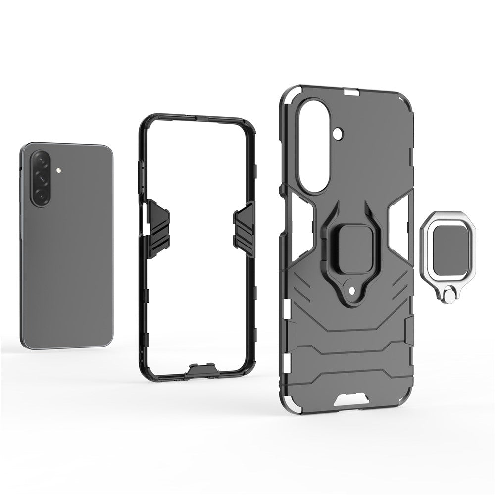 Samsung Galaxy A26 5G-skal PC+TPU-skyddande mobilskal med ringstativ