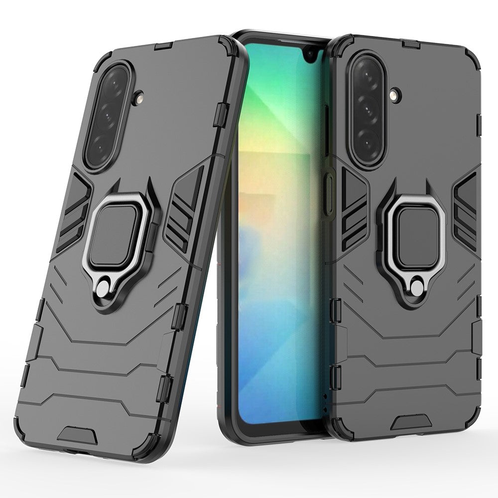 Samsung Galaxy A26 5G-skal PC+TPU-skyddande mobilskal med ringstativ