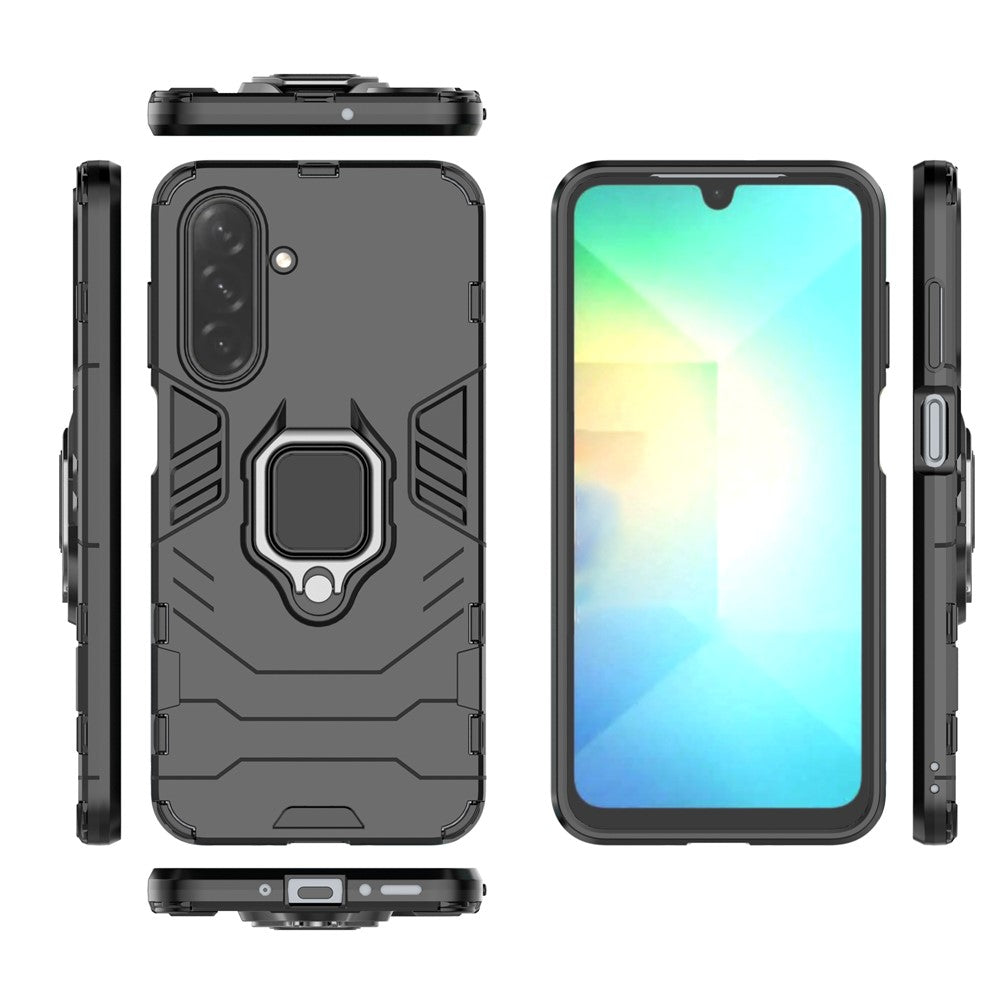Samsung Galaxy A26 5G-skal PC+TPU-skyddande mobilskal med ringstativ