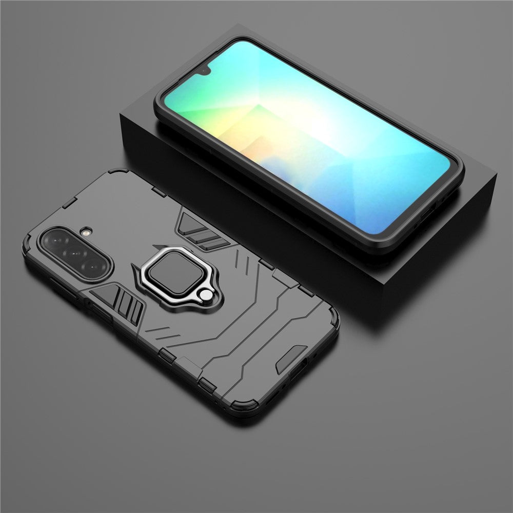 Samsung Galaxy A26 5G-skal PC+TPU-skyddande mobilskal med ringstativ