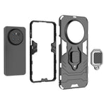Huawei Mate 70-skal PC+TPU skyddande mobilskal med ringstativ