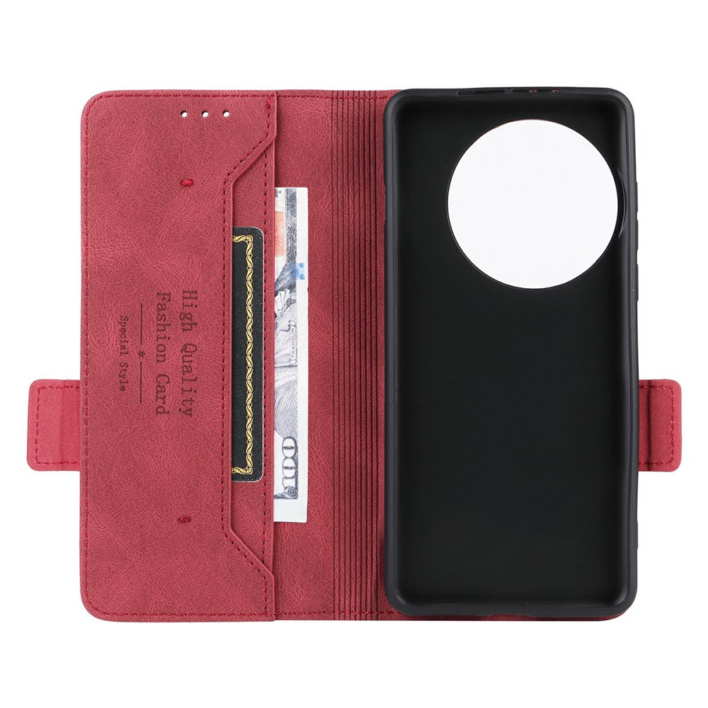 For OnePlus 13 Case Leather Wallet Flip Phone Cover with Hardware Decor