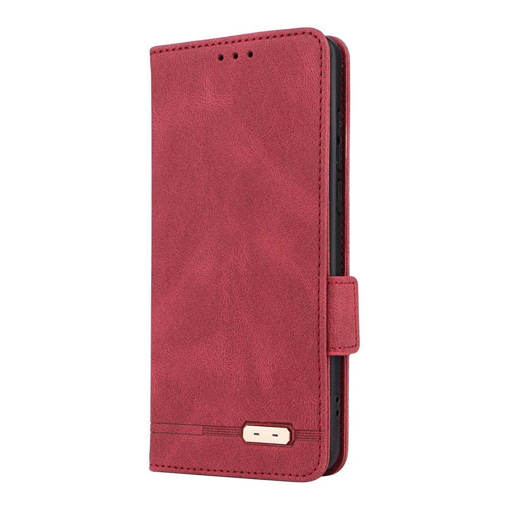 For OnePlus 13 Case Leather Wallet Flip Phone Cover with Hardware Decor