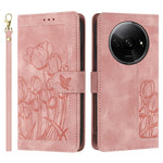 For Xiaomi Poco C61 4G / Redmi A3 4G Case Tulip Leather Phone Cover with 5 Card Slots Wallet