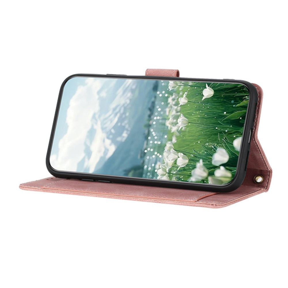 For Xiaomi Poco C61 4G / Redmi A3 4G Case Tulip Leather Phone Cover with 5 Card Slots Wallet