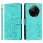 For Xiaomi Poco C61 4G / Redmi A3 4G Case Tulip Leather Phone Cover with 5 Card Slots Wallet