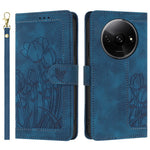 For Xiaomi Poco C61 4G / Redmi A3 4G Case Tulip Leather Phone Cover with 5 Card Slots Wallet