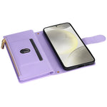 For Samsung Galaxy A16 5G / 4G Case Rhombus Stitching Leather Wallet Phone Cover with Long / Short Strap