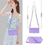 For Samsung Galaxy A16 5G / 4G Case Rhombus Stitching Leather Wallet Phone Cover with Long / Short Strap