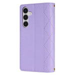 For Samsung Galaxy A16 5G / 4G Case Rhombus Stitching Leather Wallet Phone Cover with Long / Short Strap