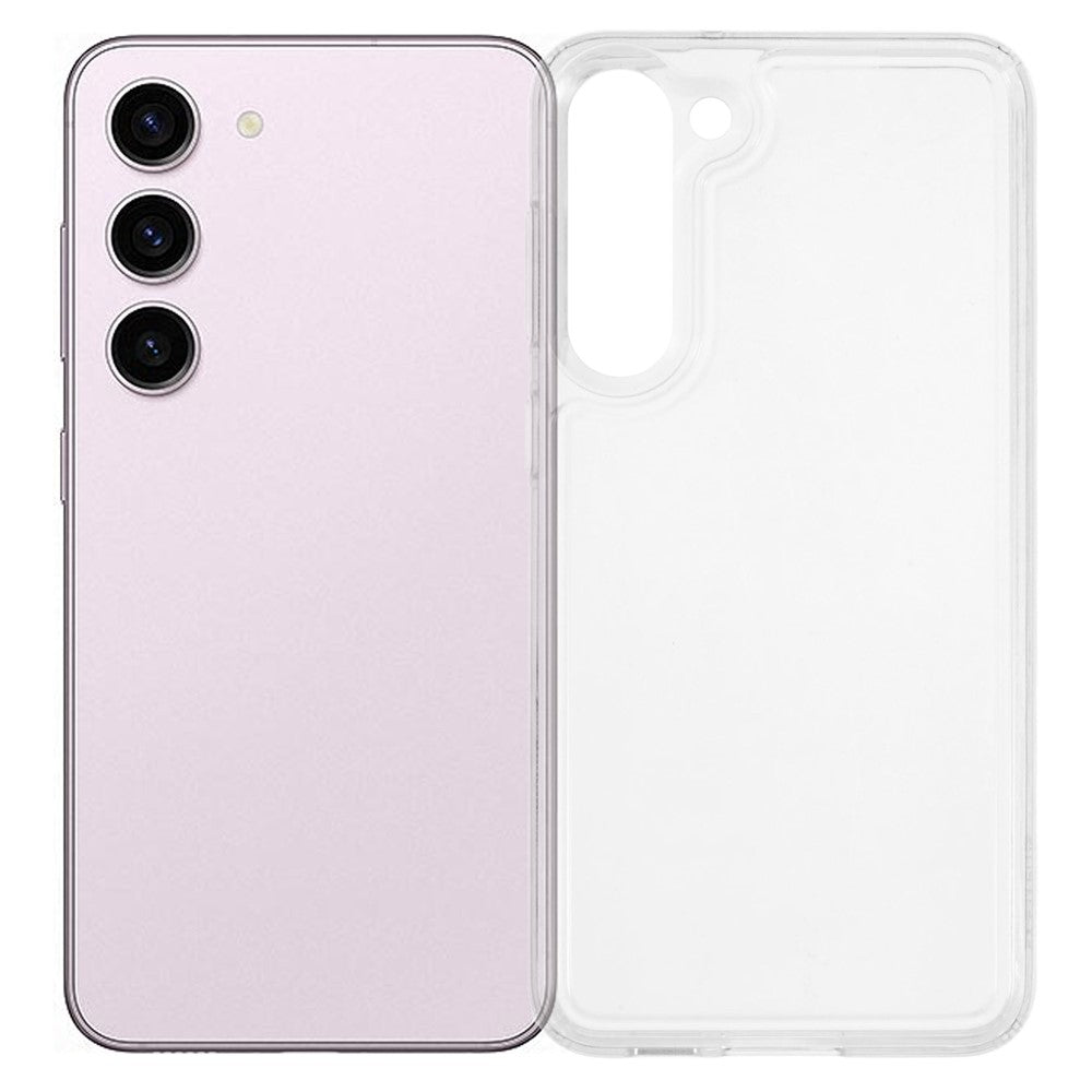 For Samsung Galaxy S23+ Case HD Clear Soft TPU Phone Back Cover Airbag Protection