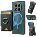 For Xiaomi Redmi Note 14 Pro 5G / Poco X7 5G Magnetic Case Leather Back Cover with Detachable Card Holder Kickstand