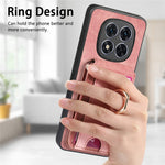 For Xiaomi Redmi Note 14 Pro 5G / Poco X7 5G Magnetic Case Leather Back Cover with Detachable Card Holder Kickstand