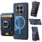 For Xiaomi Redmi Note 14 Pro 5G / Poco X7 5G Magnetic Case Leather Back Cover with Detachable Card Holder Kickstand