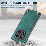 Xiaomi Redmi Note 14 Pro 5G / Poco X7 5G-cover i retrostruktureret læderbelagt PC+TPU med ophængningssnor