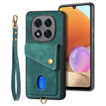 For Xiaomi Redmi Note 14 Pro 5G / Poco X7 5G Case Leather+TPU Back Cover with Card Slot Kickstand