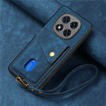For Xiaomi Redmi Note 14 Pro 5G / Poco X7 5G Case Leather+TPU Back Cover with Card Slot Kickstand