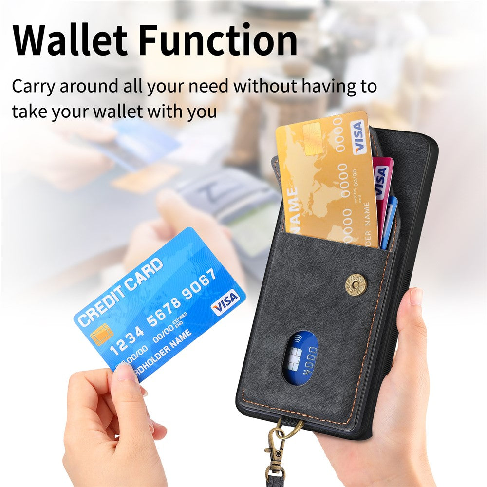 For Xiaomi Redmi Note 14 Pro 5G / Poco X7 5G Case Leather+TPU Back Cover with Card Slot Kickstand