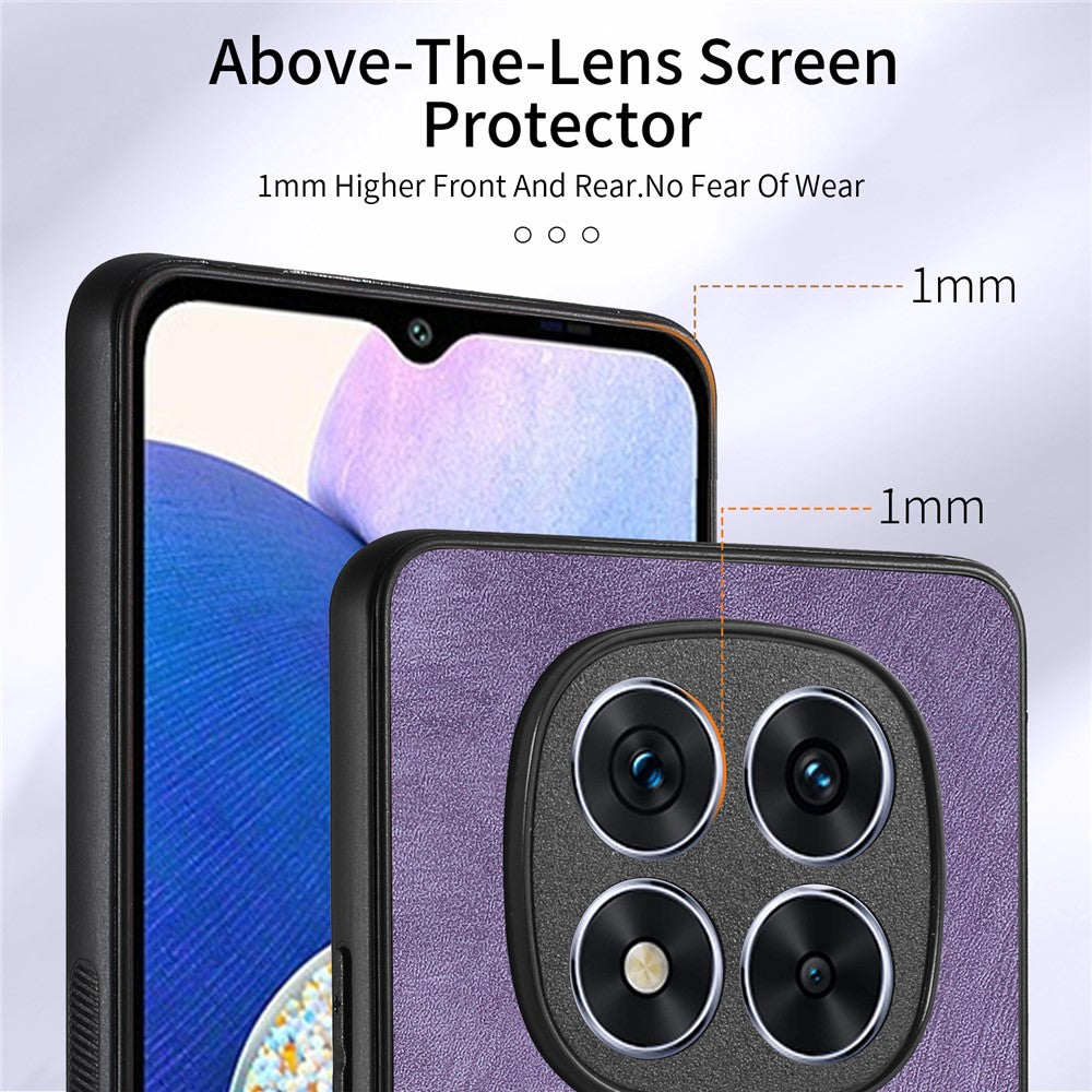 For Xiaomi Redmi Note 14 Pro 5G / Poco X7 5G Case Leather+TPU Back Cover with Card Slot Kickstand