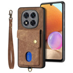 For Xiaomi Redmi Note 14 Pro 5G / Poco X7 5G Case Leather+TPU Back Cover with Card Slot Kickstand