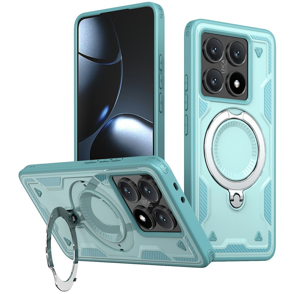 For Xiaomi 14T Case Magnetic Case Military Protection PC+TPU Kickstand Phone Cover