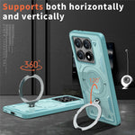 For Xiaomi 14T Case Magnetic Case Military Protection PC+TPU Kickstand Phone Cover