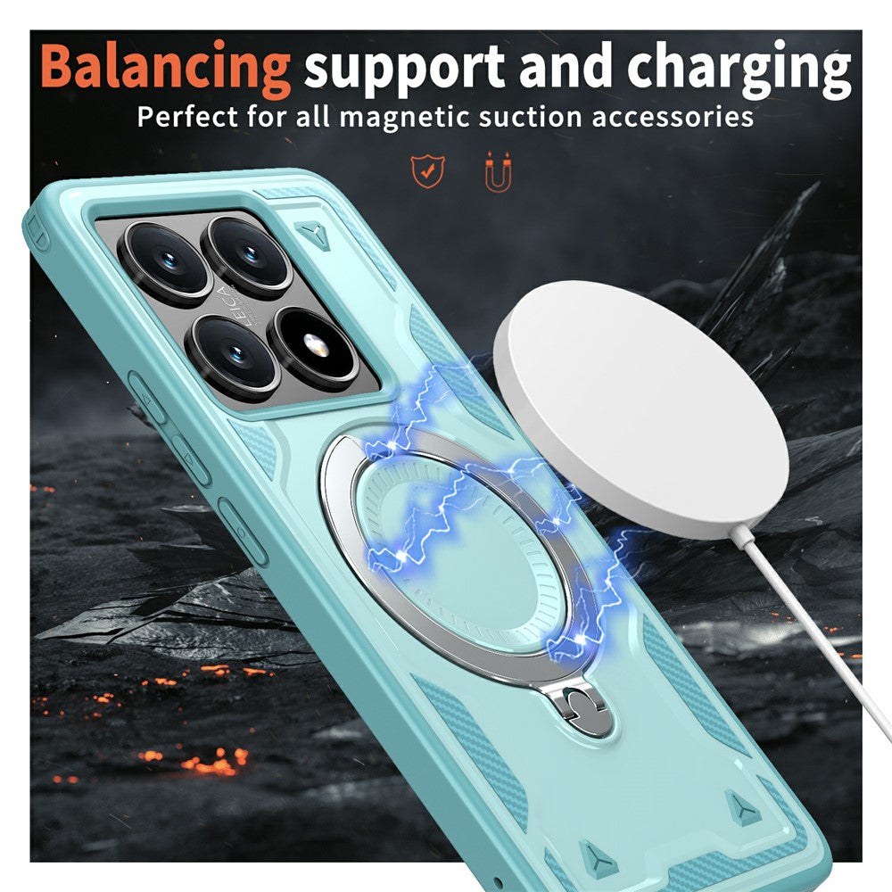 For Xiaomi 14T Case Magnetic Case Military Protection PC+TPU Kickstand Phone Cover