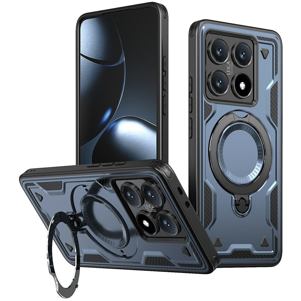 For Xiaomi 14T Case Magnetic Case Military Protection PC+TPU Kickstand Phone Cover