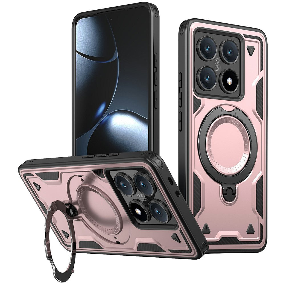 For Xiaomi 14T Case Magnetic Case Military Protection PC+TPU Kickstand Phone Cover