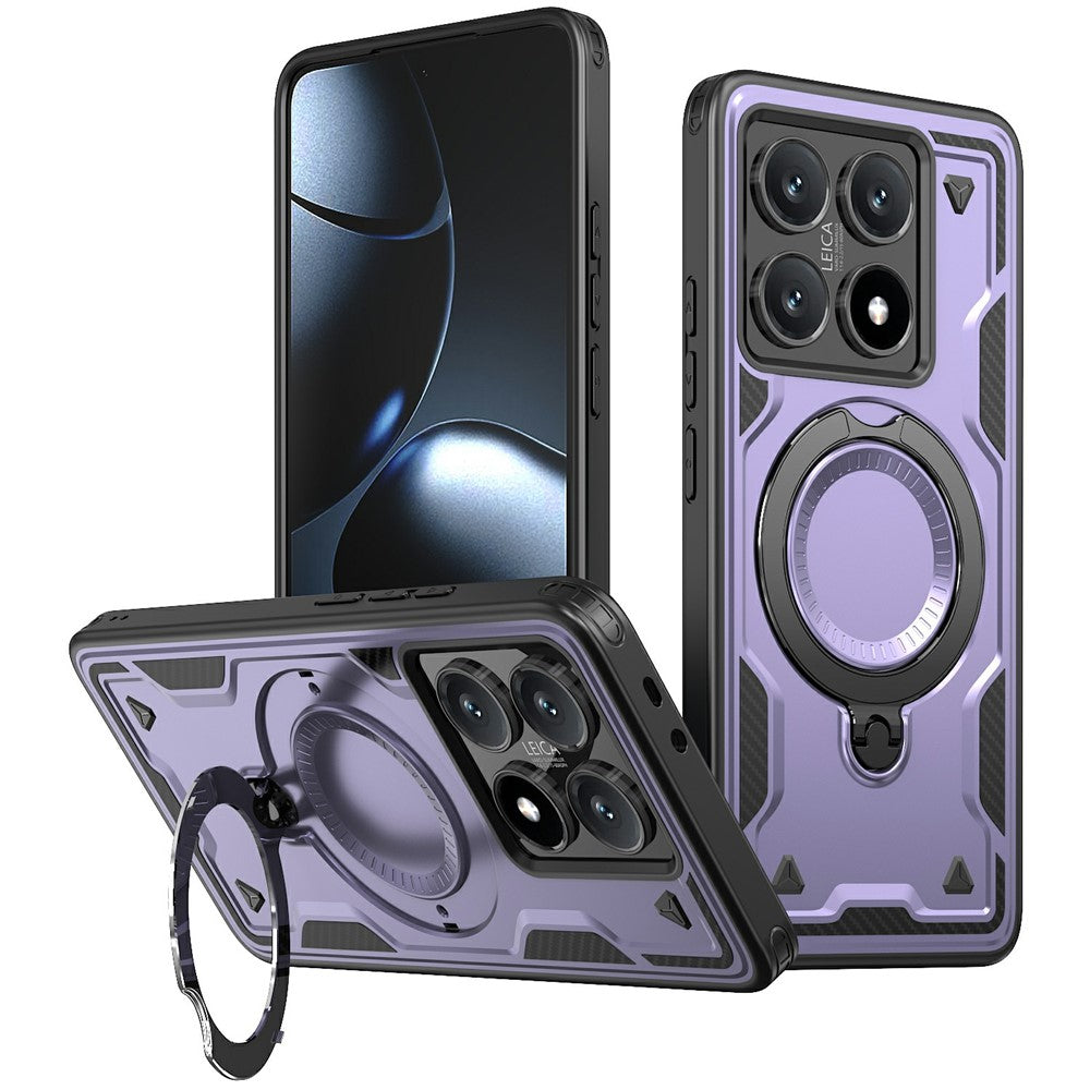 For Xiaomi 14T Case Magnetic Case Military Protection PC+TPU Kickstand Phone Cover