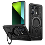 For Xiaomi Redmi Note 13 5G Magnetic Case Military Protection PC+TPU Kickstand Phone Cover