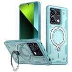 For Xiaomi Redmi Note 13 5G Magnetic Case Military Protection PC+TPU Kickstand Phone Cover