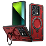 For Xiaomi Redmi Note 13 5G Magnetic Case Military Protection PC+TPU Kickstand Phone Cover
