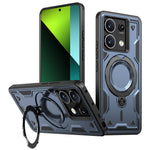For Xiaomi Redmi Note 13 5G Magnetic Case Military Protection PC+TPU Kickstand Phone Cover