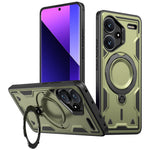 For Xiaomi Redmi Note 13 Pro+ 5G Magnetic Case Military Protection PC+TPU Kickstand Phone Cover