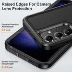 For Samsung Galaxy S25 / S24 Case Kickstand Phone Cover PC+Silicone+EVA 3-in-1 Design