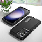 For Samsung Galaxy S25 / S24 Case Kickstand Phone Cover PC+Silicone+EVA 3-in-1 Design