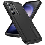 For Samsung Galaxy S25 / S24 Case Kickstand Phone Cover PC+Silicone+EVA 3-in-1 Design