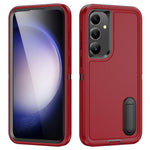 For Samsung Galaxy S25 / S24 Case Kickstand Phone Cover PC+Silicone+EVA 3-in-1 Design