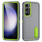 For Samsung Galaxy S25 / S24 Case Kickstand Phone Cover PC+Silicone+EVA 3-in-1 Design