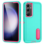 For Samsung Galaxy S25 / S24 Case Kickstand Phone Cover PC+Silicone+EVA 3-in-1 Design