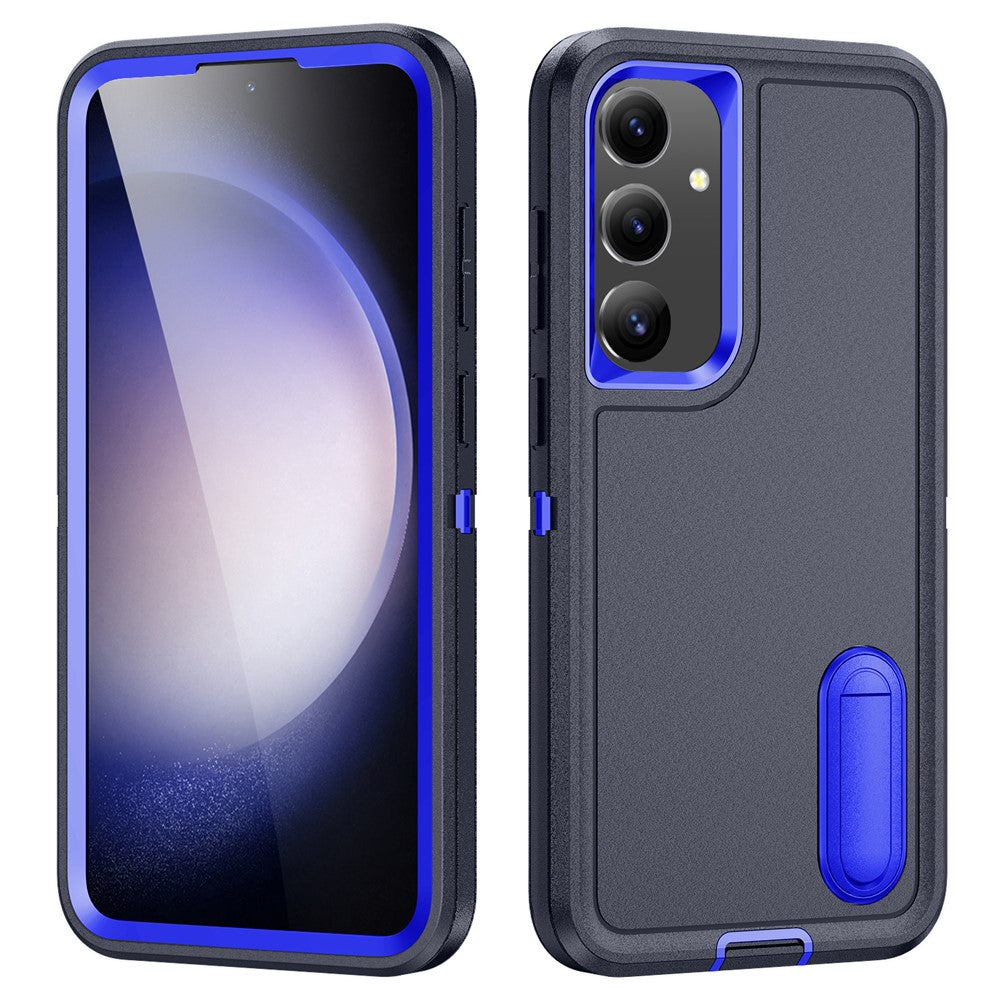 For Samsung Galaxy S25 / S24 Case Kickstand Phone Cover PC+Silicone+EVA 3-in-1 Design