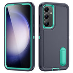 For Samsung Galaxy S25 / S24 Case Kickstand Phone Cover PC+Silicone+EVA 3-in-1 Design